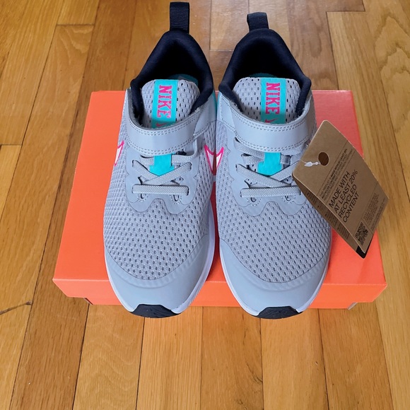 Nike Star Runner 3 SE (PSV) Kids Shoes Grey Pink Teal DD1150-001 size 2.5Y - Picture 3 of 6